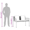 Ulkoilmapenkit 2 -Seater 116 x 56 x 75 cm polyrottinki