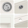 Allas Graniitti 795 x 505 mm valkoinen