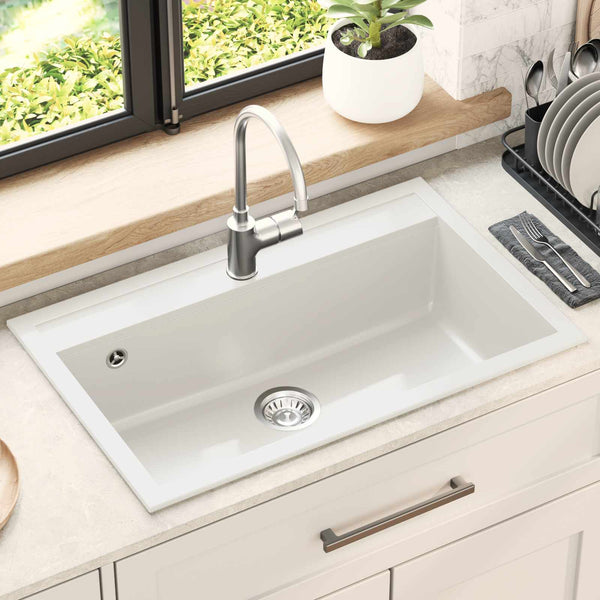 Allas Graniitti 795 x 505 mm valkoinen