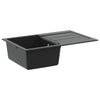 Allas Musta 780 x 500 mm 80% kvartsia ja 20% hartsia