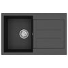 Allas Musta 780 x 500 mm 80% kvartsia ja 20% hartsia