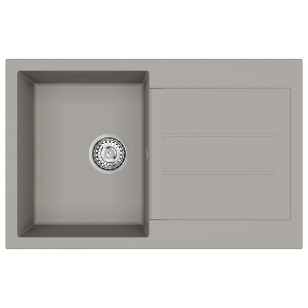 Allas Harmaa 780 x 500 mm 80% kvartsia ja 20% hartsia