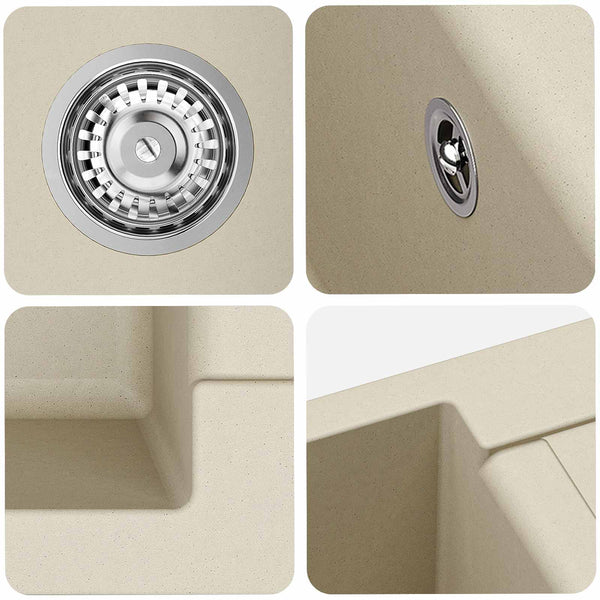 Allas Beige 780 x 500 mm 80% kvartsia ja 20% hartsia