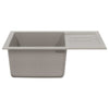 Allas Harmaa 620 x 500 mm 80% kvartsia ja 20% hartsia
