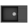 Allas Musta 780 x 500 mm 80% kvartsia ja 20% hartsia