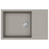 Allas Harmaa 780 x 500 mm 80% kvartsia ja 20% hartsia