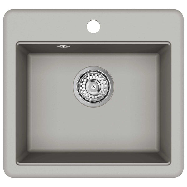 Allas 80% kvartsia ja 20% hartsia 470 x 440 mm Harmaa