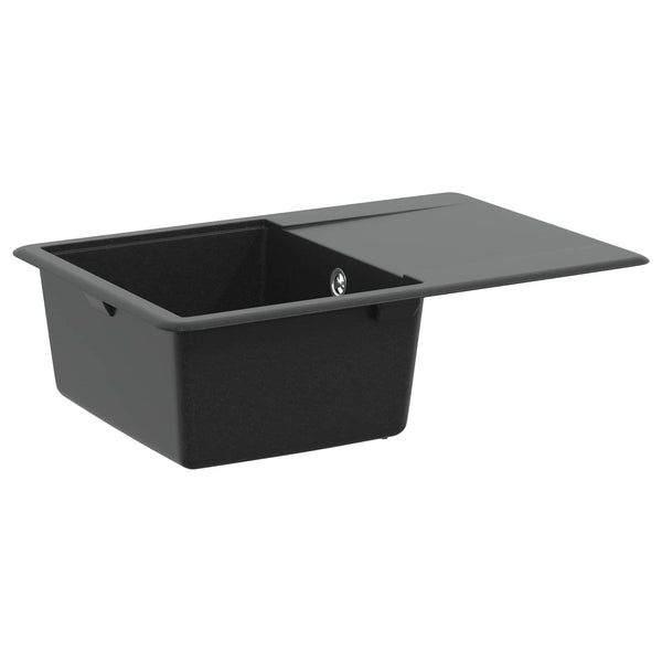 Allas 80% kvartsia ja 20% hartsia 670 x 460 mm Musta