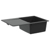 Allas 80% kvartsia ja 20% hartsia 670 x 460 mm Musta
