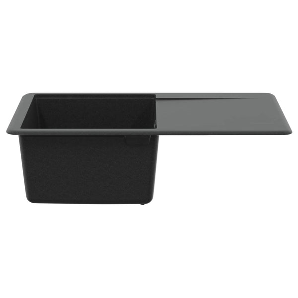 Allas 80% kvartsia ja 20% hartsia 670 x 460 mm Musta