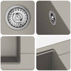 Allas 80% kvartsia ja 20% hartsia 670 x 460 mm Harmaa