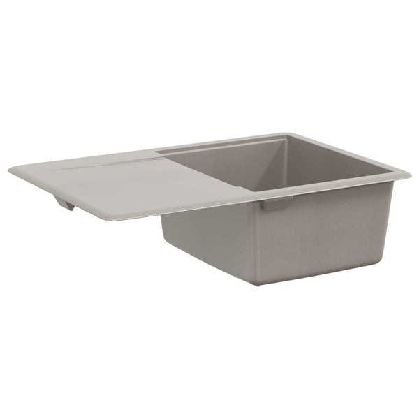 Allas 80% kvartsia ja 20% hartsia 670 x 460 mm Harmaa