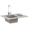 Allas 80% kvartsia ja 20% hartsia 670 x 460 mm Harmaa