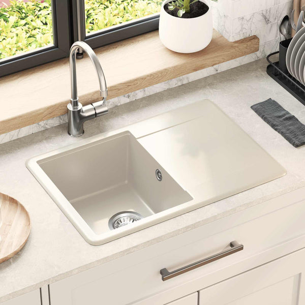 Allas 80% kvartsia ja 20% hartsia 670 x 460 mm Beige