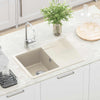 Allas 80% kvartsia ja 20% hartsia 670 x 460 mm Beige