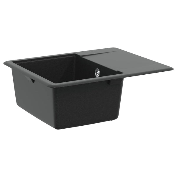 Allas 80% kvartsia ja 20% hartsia 560 x 460 mm Musta