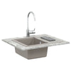 Allas 80% kvartsia ja 20% hartsia 560 x 460 mm Harmaa