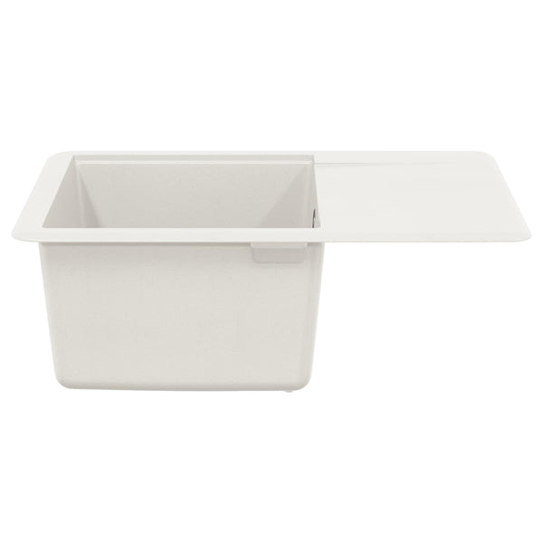 Allas 80% kvartsia ja 20% hartsia 560 x 460 mm Valkoinen