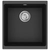 Allas 80% kvartsia ja 20% hartsia 430 x 460 mm Musta