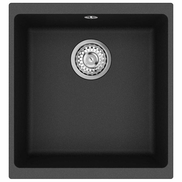 Allas 80% kvartsia ja 20% hartsia 430 x 460 mm Musta