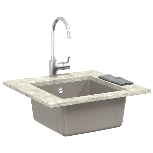 Allas 80% kvartsia ja 20% hartsia 430 x 460 mm Harmaa