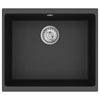 Allas 80% kvartsia ja 20% hartsia 530 x 460 mm Musta