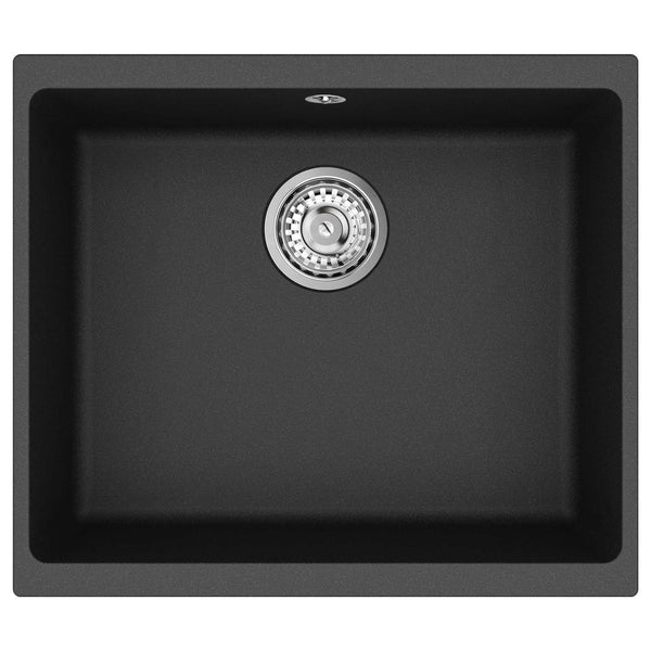 Allas 80% kvartsia ja 20% hartsia 530 x 460 mm Musta