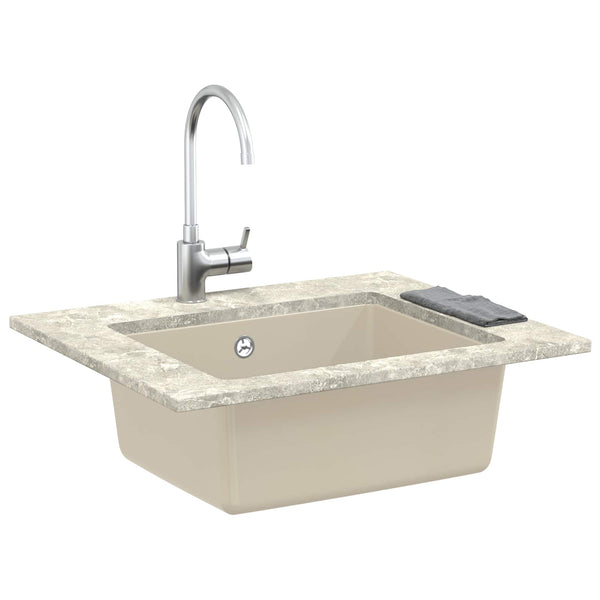 Allas 80% kvartsia ja 20% hartsia 530 x 460 mm Beige