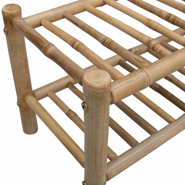Kenkäteline 68 x 28 x 30 cm Bambu Luonnollinen
