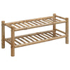 Kenkäteline 68 x 28 x 30 cm Bambu Luonnollinen