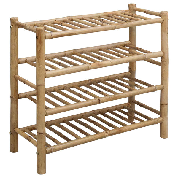 Kenkäteline 68 x 28 x 63 cm Bambu Luonnollinen