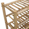 Kenkäteline 68 x 28 x 96 cm Bambu Luonnollinen