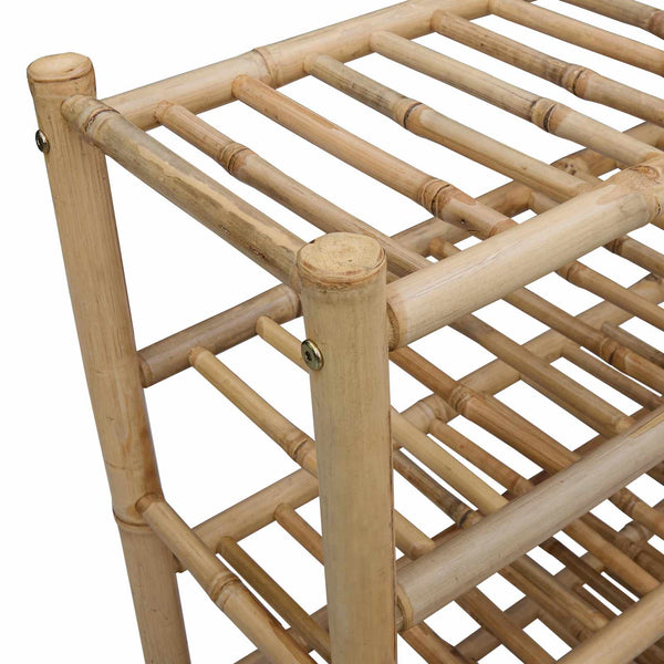 Kenkäteline 68 x 28 x 96 cm Bambu Luonnollinen