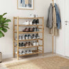 Kenkäteline 68 x 28 x 96 cm Bambu Luonnollinen