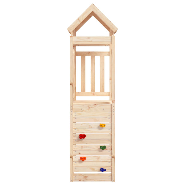Leikkitorni Ruskea 53 x 110,5 x 214 cm Massiivinen mänty