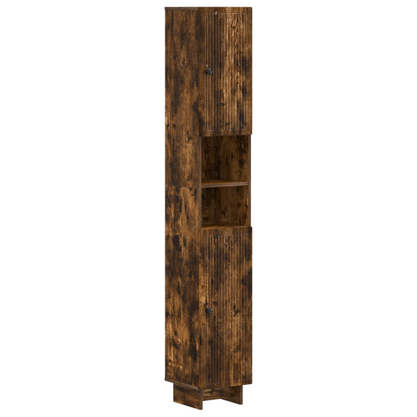 3-osainen kylpyhuonekaappisarja EDE Savutammi Tekninen puu