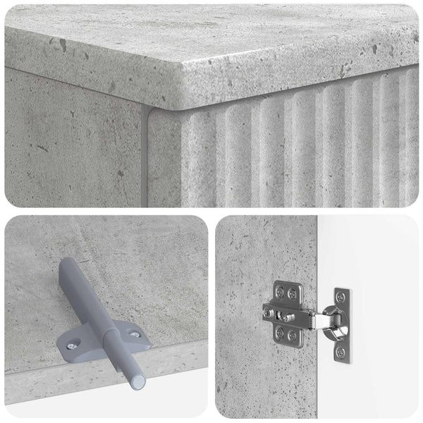 2 Osainen Kylpyhuonekaappisarja ARNHEM Betoninharmaa