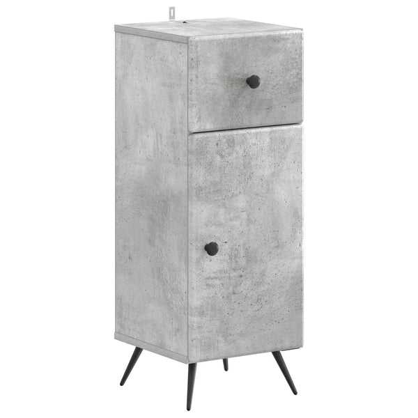 3-osainen kylpyhuonekaappisarja BREDA Betoninharmaa
