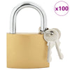 U-lukko avaimilla Messinki 6 x 2 x 9,1 cm Rauta