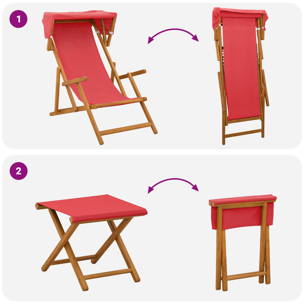 Laituri 4 pcs 3 Sijainti Tiheä Eukalyptuspuu Punainen