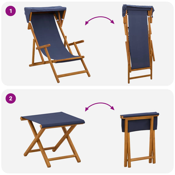 Laituri 4 pcs 3 Sijainti Tiheä Eukalyptuspuu Sininen