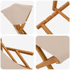 Laituri 4 pcs 3 Sijainti Tiheä Eukalyptuspuu Beige