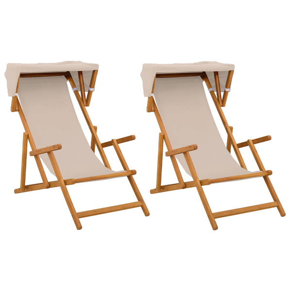 Laituri 2 pcs 3 Sijainti Tiheä Eukalyptuspuu Beige