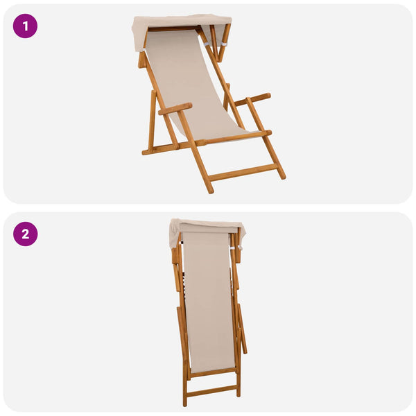 Laituri 2 pcs 3 Sijainti Tiheä Eukalyptuspuu Beige
