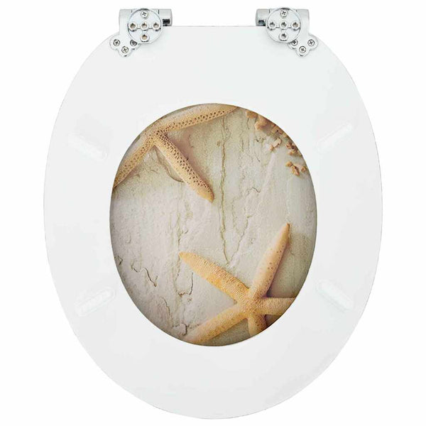 WC-istuin Keltainen ja valkoinen 44 x 38 cm Tekninen puu