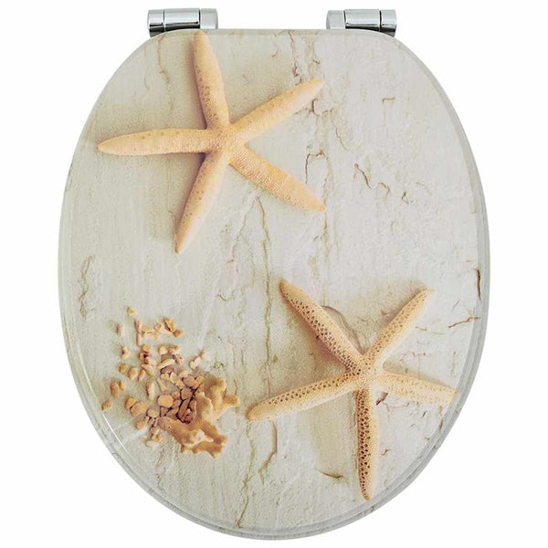 WC-istuin Keltainen ja valkoinen 44 x 38 cm Tekninen puu