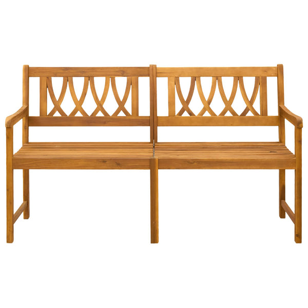 Ulkopenkki 2 -istuttava 150 x 56 x 90 cm Tiheä akasiapuu