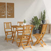 Ulko Bistro Tuolit tyynyllä 4 pcs Luonnollinen 40 x 42 x 85 cm