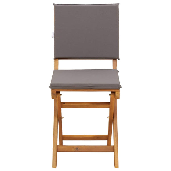 Ulko Bistro Tuolit tyynyllä 4 pcs Tummanharmaa 38 x 46 x 85 cm