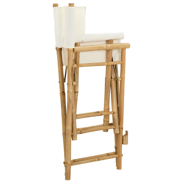 Kokoontaitettava ohjaajan tuoli 2 pcs Luonnollinen Bambusta